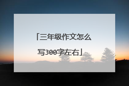 三年级作文怎么写300字左右