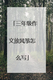 三年级作文放风筝怎么写
