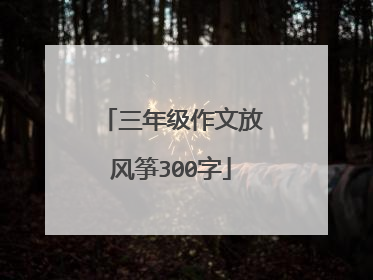 三年级作文放风筝300字