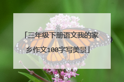 三年级下册语文我的家乡作文100字写美景