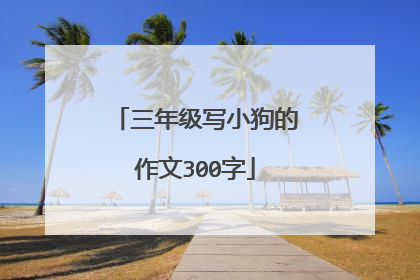 三年级写小狗的作文300字