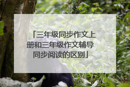 三年级同步作文上册和三年级作文辅导同步阅读的区别