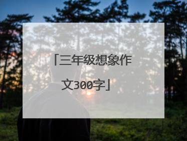 三年级想象作文300字
