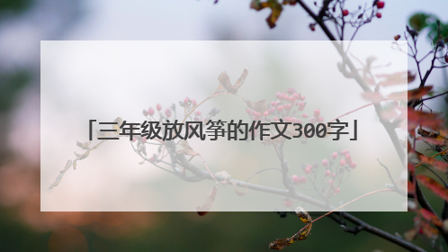 三年级放风筝的作文300字