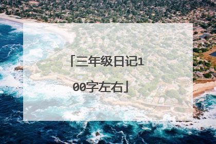 三年级日记100字左右