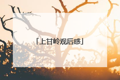 上甘岭观后感