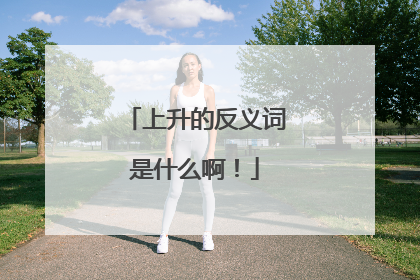 上升的反义词是什么啊!
