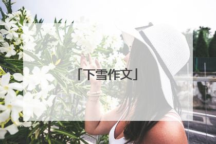 下雪作文