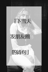 下雪天发朋友圈的诗句