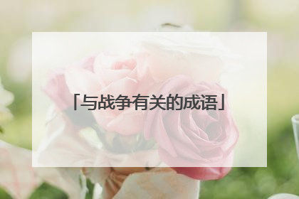 与战争有关的成语