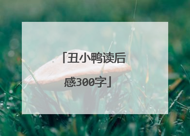 丑小鸭读后感300字
