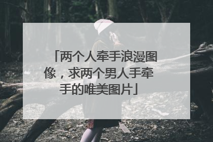 两个人牵手浪漫图像，求两个男人手牵手的唯美图片