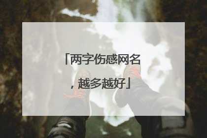 两字伤感网名,越多越好