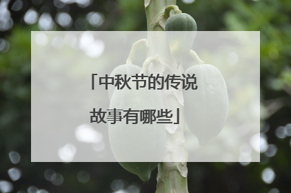 中秋节的传说故事有哪些
