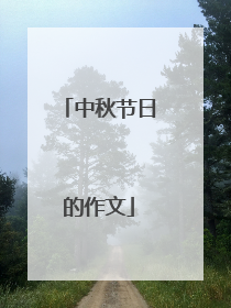 中秋节日的作文