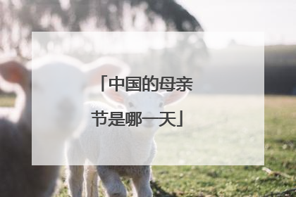 中国的母亲节是哪一天