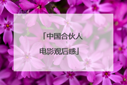 中国合伙人电影观后感