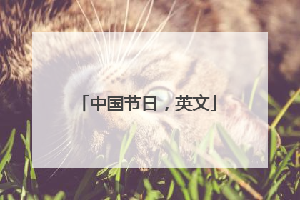 中国节日,英文