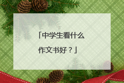 中学生看什么作文书好?