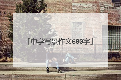 中学写景作文600字