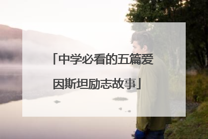 中学必看的五篇爱因斯坦励志故事