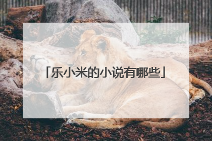 乐小米的小说有哪些