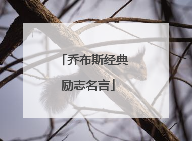 乔布斯经典励志名言
