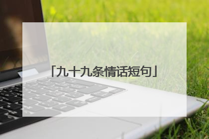 九十九条情话短句