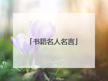 书籍名人名言