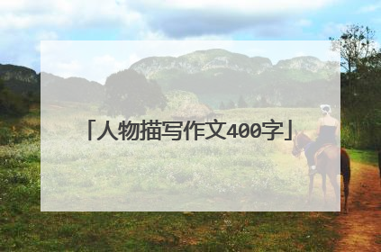 人物描写作文400字
