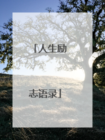人生励志语录