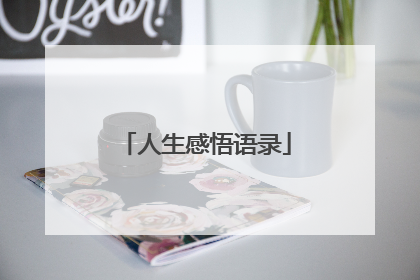 人生感悟语录