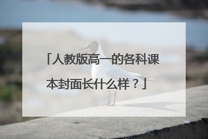 人教版高一的各科课本封面长什么样？