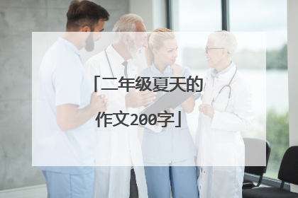 二年级夏天的作文200字