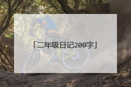 二年级日记200字