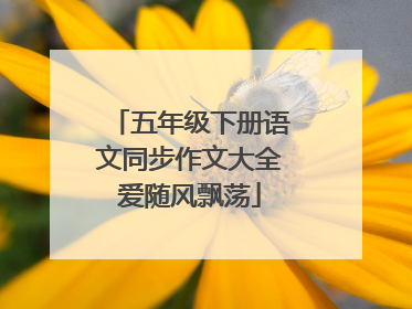 五年级下册语文同步作文大全爱随风飘荡