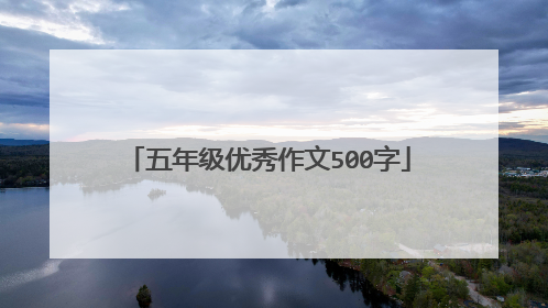 五年级优秀作文500字