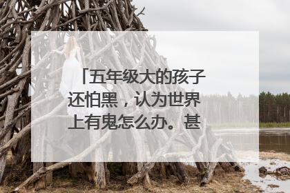 五年级大的孩子还怕黑,认为世界上有鬼怎么办。甚至大白天还怕。