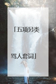 五项另类骂人套词