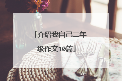 介绍我自己二年级作文10篇