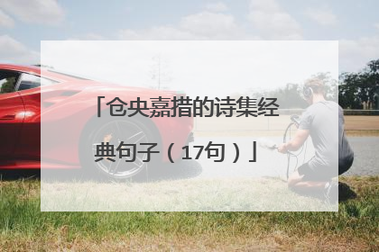 仓央嘉措的诗集经典句子(17句)
