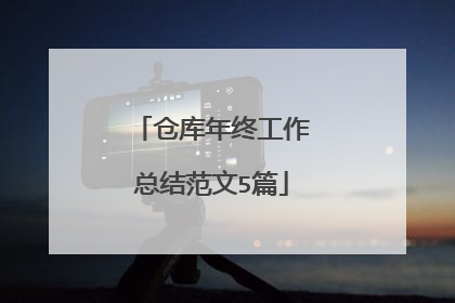 仓库年终工作总结范文5篇