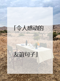 令人感动的友谊句子