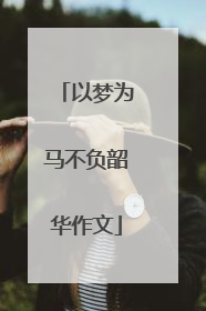 以梦为马不负韶华作文