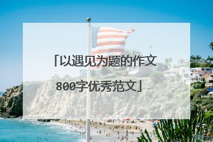 以遇见为题的作文800字优秀范文