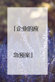 企业的应急预案