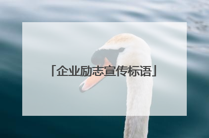 企业励志宣传标语