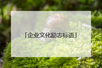 企业文化励志标语