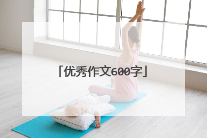 优秀作文600字