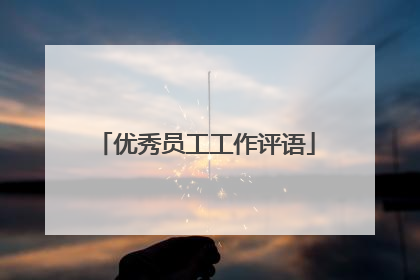 优秀员工工作评语